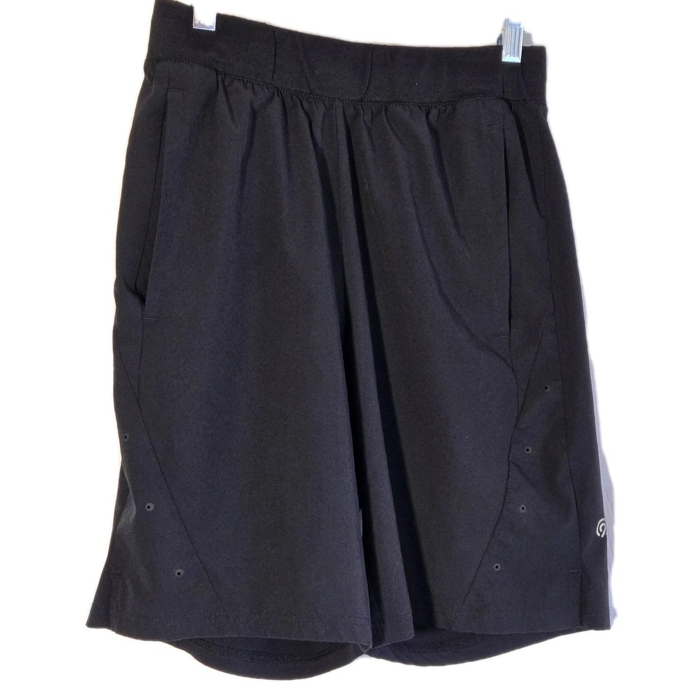 Champion Black Shorts‎ Mens Size Small Pockets Drawstring Technical Fabric